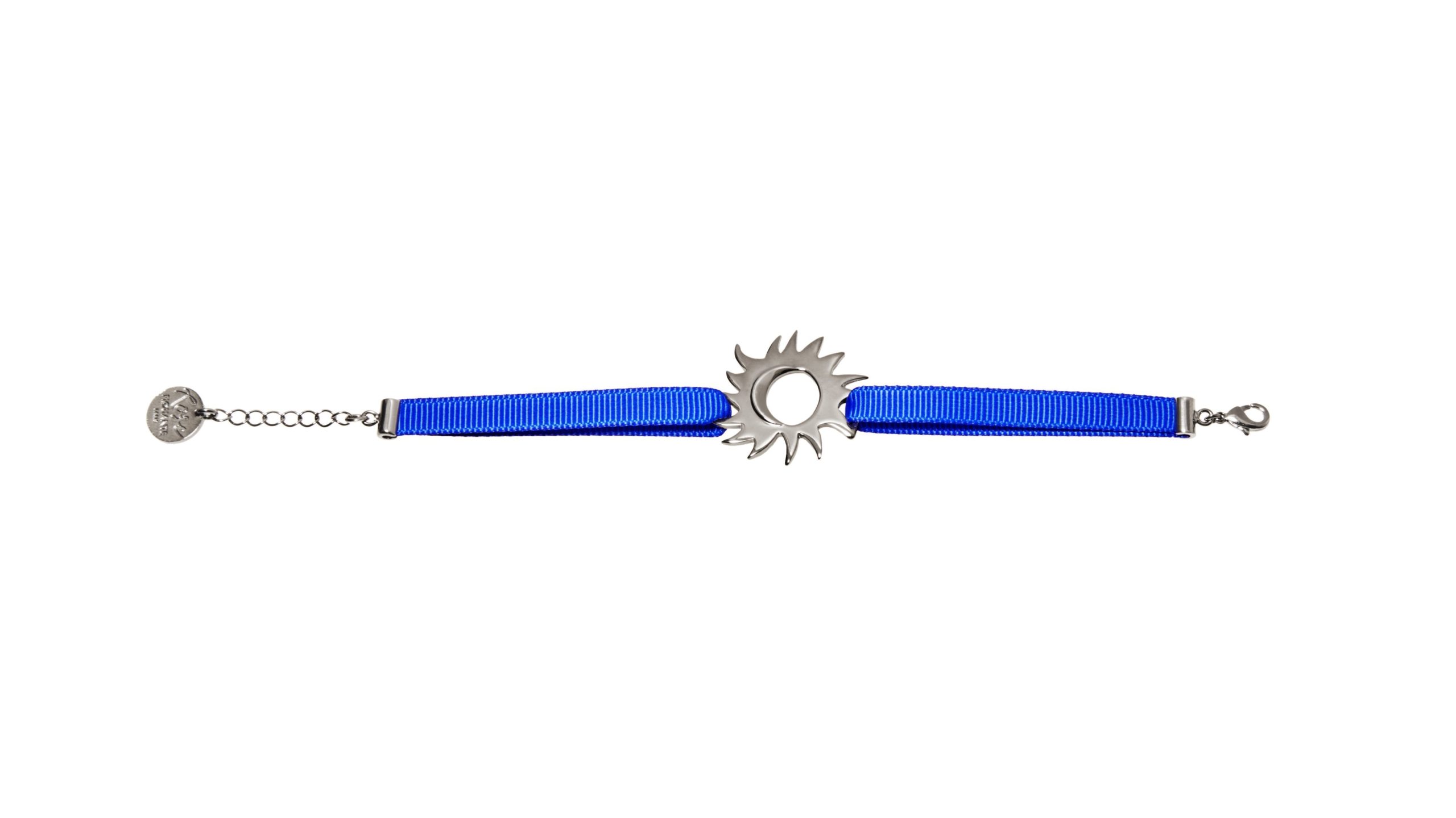 Stolen Embrace - blue bracelet - Ruthenium
