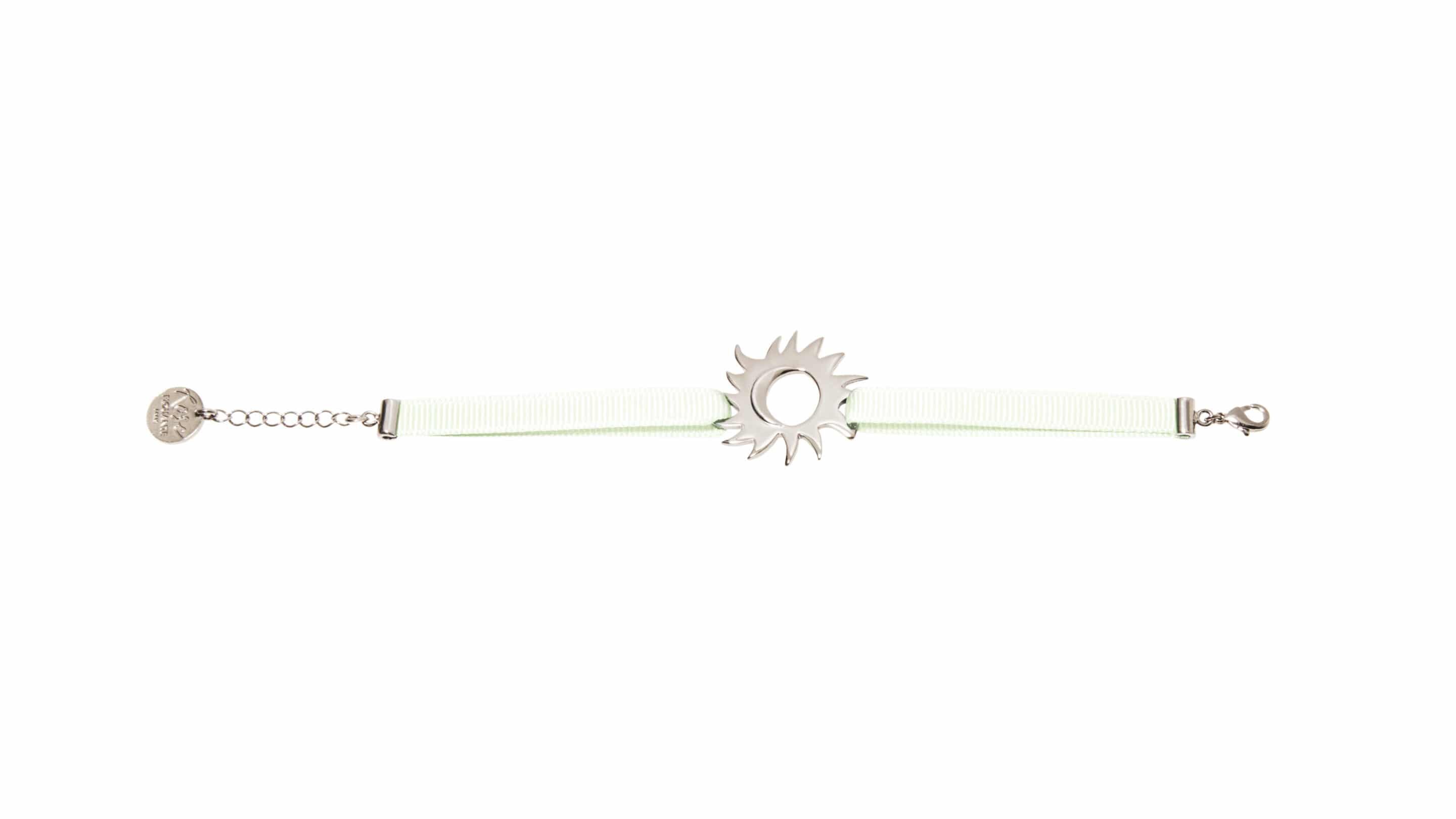 Empreinte - Étreinte volée - Bracelet vert - Palladium